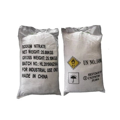 Κρύσταλλο νιτρικών αλάτων νατρίου τιμών εργοστασίων, άσπρο κοκκώδες NaNO3 NaNO3 CAS 7631-99-4